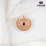 Chandrakala Stone Red Pendant