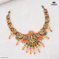 ILANILA Exquisite Nakshi Multi-Colored Necklace
