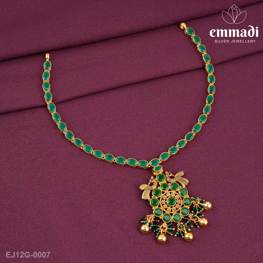 Kanak Priya Stone Green Necklace