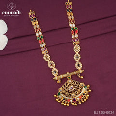Laksmipriya Stone Navrathan Necklace