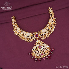 Madhu Priya Stone Pink Necklace