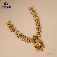 Gandhakalika Kundan Nakshi Pink Necklace