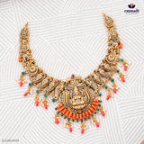 INDEERAH Exquisite Multi-Colored Nakshi Necklace