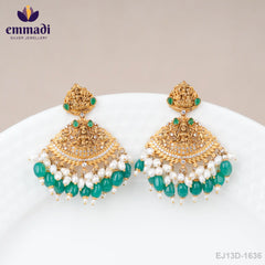 Tanmayee Guttapusalu Multi Long Necklace and Darminee Nakshi Hangings Set