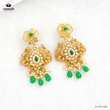 INDIERAH Exquisite Green Stone Hangings