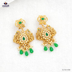 INDIERAH Exquisite Green Stone Hangings