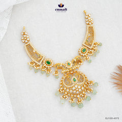 INDRAH Exquisite Green Stone Necklace