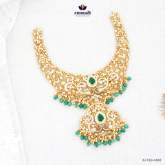 INDRINA Stunning Green Stone Necklace