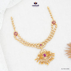 INDUKANTA Exquisite Pink Stone Necklace