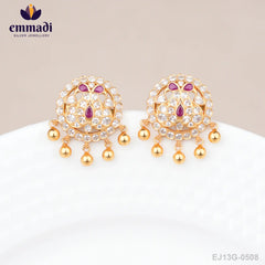 Jasmeh Stone Pink Studs