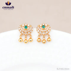 Khyath Stone Green Studs
