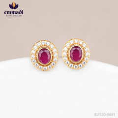 Lokesh Stone Pink Studs