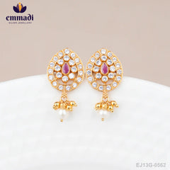 Piyash Stone Pink Studs