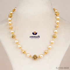 Deepesh Pearls White Chain