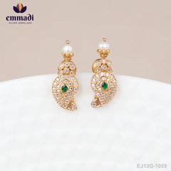 Kiransukh Stone Green Studs