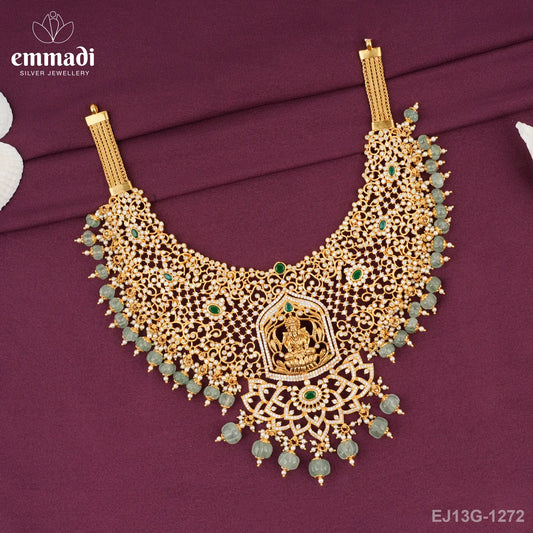 Mahi Nakshi Green Necklace