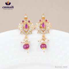 Dwani Stone Green Studs