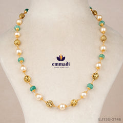 Tapti Beads Green Chain
