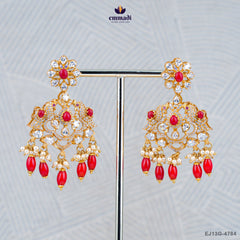 Priyanka's Pagadam: Elegant Orange Coral Hangings