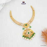 IRSHNA Exquisite Green Stone Necklace