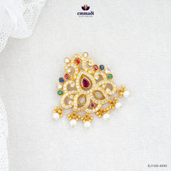 JAAHNAVI Exquisite Multi Stone Pendant Jewelry