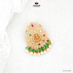 JAGANMATRIA Exquisite Multi-Colored CZ Nakshi Pendant