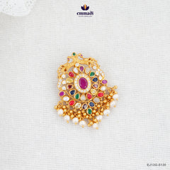 JAISHIVANISREE Exquisite Multi-Coloured Silver Pendant