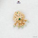 JALADHIJA Elegant Green Stone Pendant