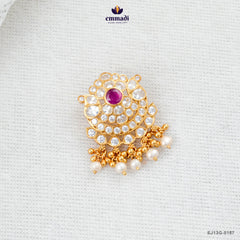 JAYALALITA Exquisite Pink Stone Pendant