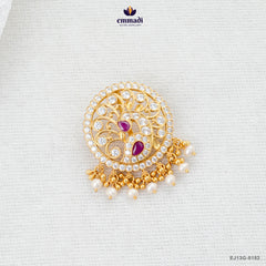 JAYASAKTHI Elegant Pink Stone Pendant
