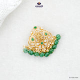JAYASRI Exquisite Green CZ Nakshi Pendant
