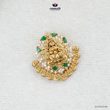 JAYASUDHA Exquisite Green CZ Nakshi Pendant