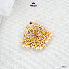 JEEYA Exquisite Pink CZ Nakshi Pendant