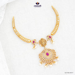 JHINUK Exquisite Pink CZ Nakshi Jewelry