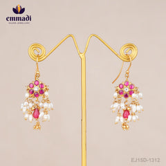 Karabi Kundan Pink Hangings