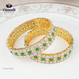 Nilini Stone Green Bangles
