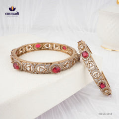 Bibhuti Victorian Red Bangles