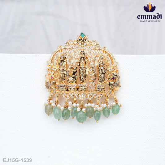 Kandiri Ramparivar Green Pendant