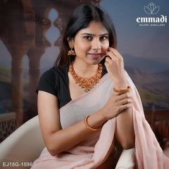 Nakshi Red Necklace - Authentic Indian Handcrafted Jewellery