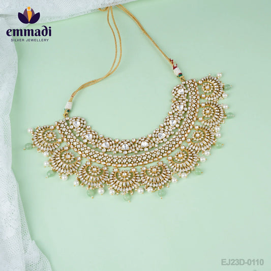 Avara Adhira Handcrafted Necklace with Moissanite