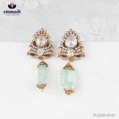 Rajkumari's Victorian White Hangings - Handcrafted Indian Jewelry