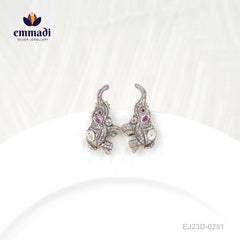 Mahasri Victorian White Studs