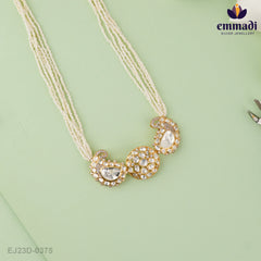 Manishi Victorian White Long Necklace