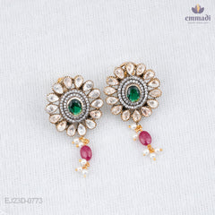 Swetha’s Elegant Gold Victorian Studs