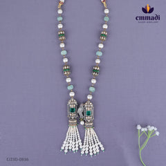 Nirupti Victorian Green Long Necklace