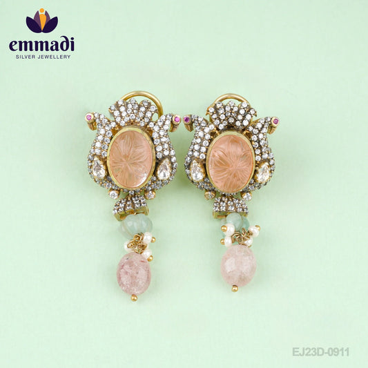 Asmara Arunima Handcrafted Jewelry: Hangings Victorian Pink