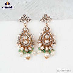 Rajkumari's Victorian White Hangings - Handcrafted Indian Jewelry