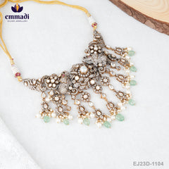 Rani's Victorian Pink Necklace - Handcrafted Indian Jewellery