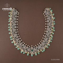 Rakha?i Victorian Green Long Necklace