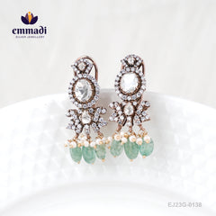 Shalini Victorian White Studs